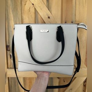 Kate Spade Black and Cream Hadlee Laurel Satchel Hardly Used